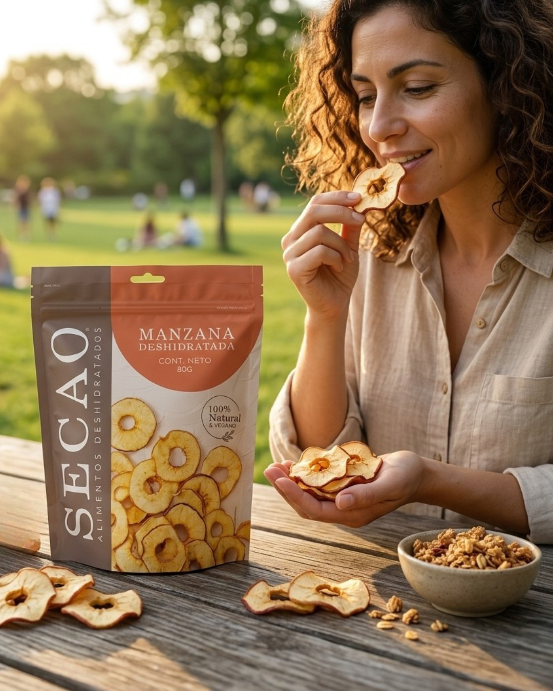 Manzana deshidratada 80g